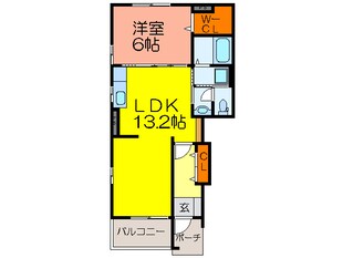 ピ－ス山城の物件間取画像